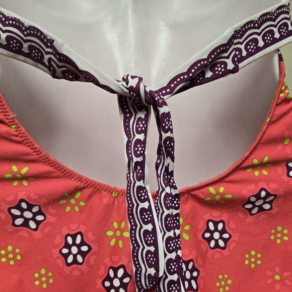 Trina Turk Seychelles One-Piece in Papaya Size 12 - Picture 16 of 17